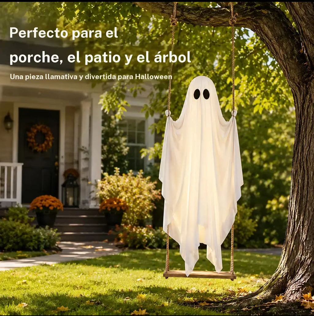 👻🎃 ¡FANTASMA COLGANTE ILUMINADO!